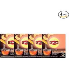 Чай Lipton Манго и Персик - 20 пирамидок (4 коробки: 80 пирамидок)