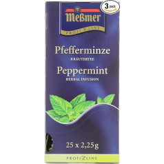 Meßmer ProfiLine Мята перечная 25 x 2,25 г Упаковка 3 x 56 г