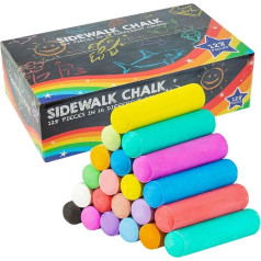 Мел для улицы, мел для детей, 128 кусочков мела, мел для рисования на улице, гигантский гипсовый мел для детей, мел, тротуар, городской мел, на у