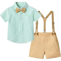 Джентльменский комплект шорт с галстуком-бабочкой и брекетами, Детский костюм, Костюм для школы, Костюм для новорожденных, Комфортный праз