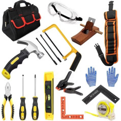 Инструменты для детей для начинающих учиться, детский набор инструментов с настоящими ручными инструментами, DIY детские строительные инст