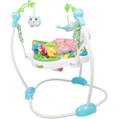 Центр активности homewell Baby Jumper с музыкой и светом, вращающееся на 360° сиденье, 3 регулировки высоты, 85 см x 85 см, 9 месяцев - 3 года