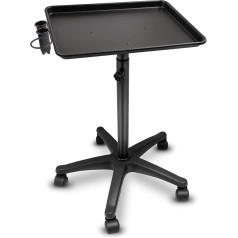 Kalolary Салон Тележки Парикмахерская Тележка Регулируемая Высота, Алюминиевая Тележка Тележка Красоты С Колесом Прокрутки, Профессиональны