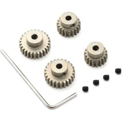 Набор шестерен, аксессуары для обновления RC, совместимые с TT01, для TT02, TB02, TA05, детали обновления RC автомобилей, аксессуары, металл, 18T, 19T, 24T, 25T,