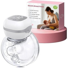 Электрический портативный молокоотсос без рук - 201 г без бисфенола электрический молокоотсос для путешествий, 3 режима и 12 уровней для офис