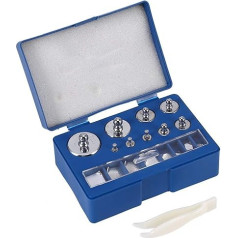 17-Piece 10 мг 100 г калибровки весов калибровки грамм класса M2 стали отклонение +/- 0,003 г для цифровых ювелирных весов лаборатории исследования ве