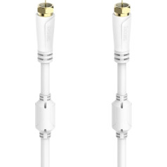 Hama 00205251 SAT Connection Cable, F-Plug - F-Plug, Gold-Plated 1.5m 100dB