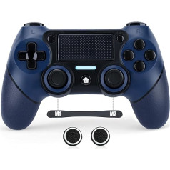 Беспроводной контроллер VooFun Kompatibel mit PS-4/Pro/Slim/PC, Bluetooth Gamepad mit Vibration, 6-Achsen Sensor, Touchpad, Stereo Kopfhörerbuchse, Turbo, 1000mAh Akku