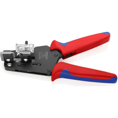 Knipex Präzisions-Abisolierzange mit Formmessern brüniert, mit Mehrkomponenten-Hüllen 195 mm 12 12 11