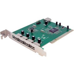 StarTech. com 7 Port USB 2.0 PCI Interface Card - USB Adapter - PCI - USB, USB 2.0 - 7 портов (PCIUSB7)