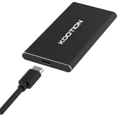 Kootion 1 ТБ Портативный внешний жесткий диск SSD Твердотельный накопитель Быстрая скорость SSD до 500 Мб/с чтения Type C USB 3.1 для игр Windows Mac OS PC Макбук 