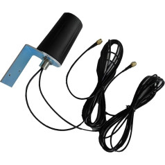 TK Star LTE 5G 4G MIMO 2 x 3 м SMA наружная антенна Совместимость с маршрутизатором HTC 5G HUB, FritzBox 6850 5G, Huawei 5G CPE Pro 2, D-Link DWR-2010, Подходит для Nighthawk M5, Huawei E6878 5G