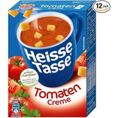 Erasco Heisse Tasse Томатный крем с крутонами, упаковка из 12 (12 пакетов по 450 мл)