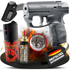Комплект системы личной охраны Walther PGS с картриджем, перцовым баллончиком Wilhelm и кобурой
