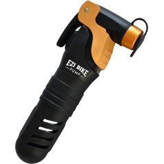 Ezi Bike Pump - CO2 Bicycle Tyre Inflator - международная версия - без CO2 картриджа - велосипедный насос - триггерное управление - мини размер 14,5 см - легкий - для