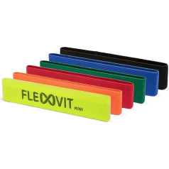 FLEXVIT Mini Band Set of 3 and 6 - фитнес-ленты для упражнений на общую стабилизацию, растяжку и мобилизацию, различные силовые нагрузки, для новичков и п