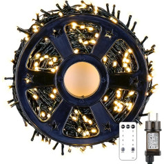 MAGGIFT LED Fairy Lights Christmas Lighting, 60 m 600 LED Fairy Lights, Christmas Tree, Warm White, Waterproof with 8 Modes & Timer & Remote Control for Christmas Indoor Outdoor Decoration
