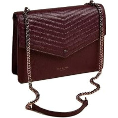 Ted Baker Kalila Medium Leather Shoulder Bag, глубокий фиолетовый, глубокий фиолетовый
