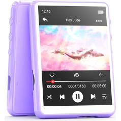 MECHEN Bluetooth 5.3 MP3-плеер с сенсорным экраном, 64GB MP3-плеер с динамиком, HiFi звук, FM-радио, музыка, видео, электронные книги, диктофон, в комплекте защ