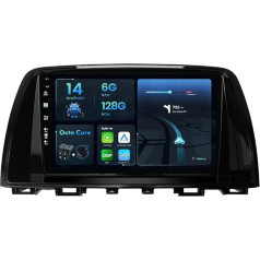 BXLIYER 6G + 128G Octa Core Android 14 Автомобильное радио для Mazda Atenza Mazda 6 (2012-2015) CarPlay/Android автомобиль светодиодные камеры заднего хода и MIC IPS 9 дюймов 2 DIN DAB р
