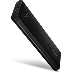 Axagon Eem2-ub2 внешний алюминиевый корпус, usb-c 3.2 gen 2 - m.2 nvme ssd, длина от 42 до 80 мм черный