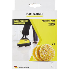 Kärcher Комплект из 3 полировальных падов для FP303 / FP306 - каменные полы/линолеум/поливинилхлорид