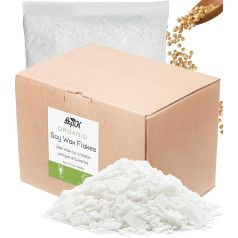 BOYUJK Premium Soy Wax Flakes for Candles 5 kg, Natural Candle Wax, 100% Soy Wax for Candle Making from Organic Cultivation, No Additives, Harmless and Pure