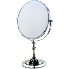 TUKA стоячее зеркало с 5-кратным увеличением, 8-дюймовое косметическое зеркало с возможностью поворота на 360°. Хромированное зеркало для маки