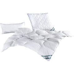 f.a.n. Постельный комплект Kansas, 100% микрофибра, устойчив к кипячению, пододеяльник 135 x 200 см + подушка 80 x 80 см