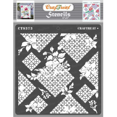 Цветочный трафарет Craftreat