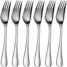 Набор из 6 вилок из нержавеющей стали для риса, набор столовых приборов, посуда для паэльи, столовые приборы для морепродуктов, столовые при