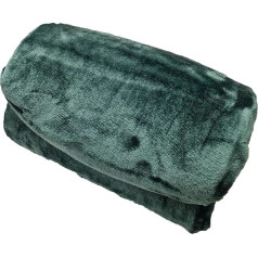 Olivia Rocco Soft Velvet Touch Extra Large Raschel Throw Blanket 150 x 200 см Emerald Green