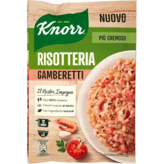 Knorr Ризотто Гамберетти Рис Креветки 175 г 100% итальянская готовая еда упаковка из 12