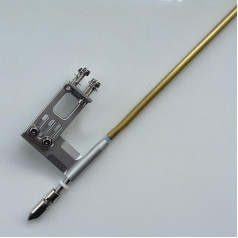 MKVAXR 1 Satz Wellensatz 400 mm, 4 mm Flexible Welle, Aluminium, 4 mm Heckwellenhalterung, Kupfer-Achsenhülse, Prop-Adapter, for DIY-RC-Boote Komponenten Für Bootswellen