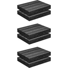 Bdfhjln 6X Polyethylenschaum 16X12X2Zoll Polyethylenschaumplatte, Dicke Schaumstoffpolsterung, Schaumstoffeinsätze für Basteln, Polyethylenschaumpolster