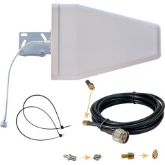 Наружная антенна 9dBi Vodafone 5G 698-3700 МГц Антенна в комплекте LTE WiFi RFID Elio Lora 3M Кабель ts9, SMA, rp-SMA