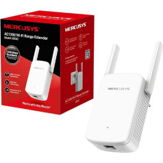 Mercusys ME30 WLAN Amplifier Repeater AC1200 (867 МБит/с 5 ГГц + 300 Мбит/с 2,4 ГГц, WLAN Amplifier, App Control, Signal Strength Display, Compatible with All WLAN Devices, AP Mode)