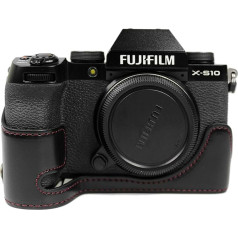 MUZIRI KINOKOO PU кожаный чехол для FUJI X-S10 Защитный чехол Fujifilm X-S10 нижний чехол Grip Case черный