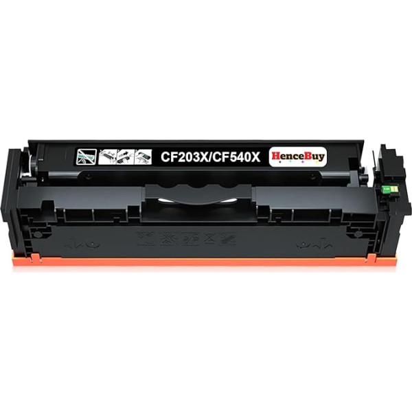 HenceBuy 203X CF540X черный тонер совместимый с HP 203X CF540X 203A CF540A для HP M281fdw тонер для HP Color Laserjet Pro MFP M281fdw M254dw M254nw M281fdn M280nw M281cdw M254dn (1 черный)