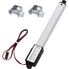 Линейный привод Poweka Micro, линейный привод, линейный привод DC 12 В, ступица 100 мм, электродвигатель с монтажными кронштейнами для домашней авто