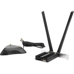 Zunate BE200 WiFi 7 Card WiFi 7 Network Card 8774Mbps PCIe WiFi Card with Bluetooth 5.4, Tri-Band Up to 6GHz, 802.11ax, MU MIMO, 8774Mbps Wireless Network Adapter for Win 11 10