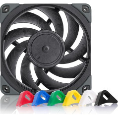 Noctua NF-A12x25 PWM chromax.black.swap, тихий вентилятор премиум-класса, 4-контактный (120 мм, черный)