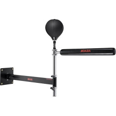 VEVOR Box Spinning Bar Wall Mounted Spinning Bar with Punching Ball, Adjustable Boxing Speed Trainer, Reflex Boxing Bar with Gloves, Boxing Training Equipment for Kickboxing, MMA, Fitness