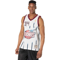 Mitchell & Ness Hakeem Olajuwon Houston Rockets Men's White 1996-97 Swingman Jersey