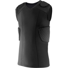 Topeter ребро защиты жилет Padded сжатия рубашка с ребра плечо и спина колодки Rash Guard Спорт Обучение Танк Топы