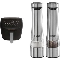 Комплект: Russell Hobbs AirFryer 27160-56 Фритюрница L 4L [7 функций приготовления | 10 программ] и Russell Hobbs Электрическая мельница для соли и перца [Комплект и