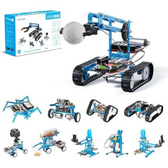 Makeblock mBot Ultimate Roboter Bauen 10 in 1, 160+ Mechanische Bauteile Module für Programmierung Entwicklung, Programmierbarer Roboter Kompatibel mit Programmierung Scratch Arduino, MINT Spielzeug