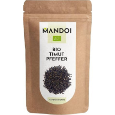 Mandoi Organic Timut Pepper Whole, 100 г, органически выращенный в Непале, фруктовая альтернатива чешуйскому перцу