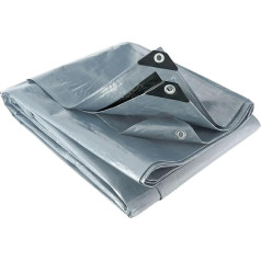 Werkapro Многоцелевой брезент серый и черный 200gsm 6 x 12m