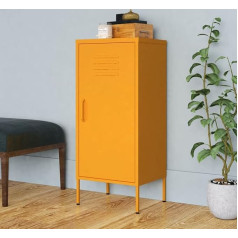 CINDERFUL Lagerschrank Senfgelb 42,5x35x101,5 см Stahl, Aufbewahren Organisieren